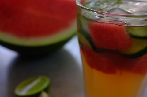 Watermelon and apple cider vinegar tonic
